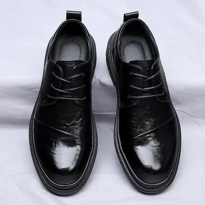 Henry Collins Leather Derby Shoes