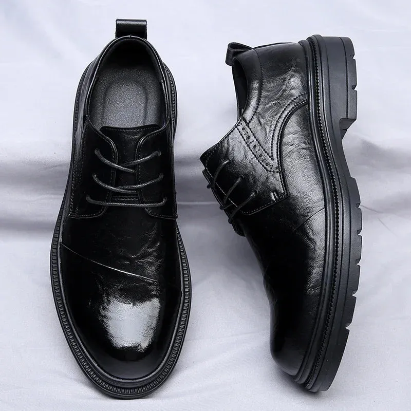 Henry Collins Leather Derby Shoes
