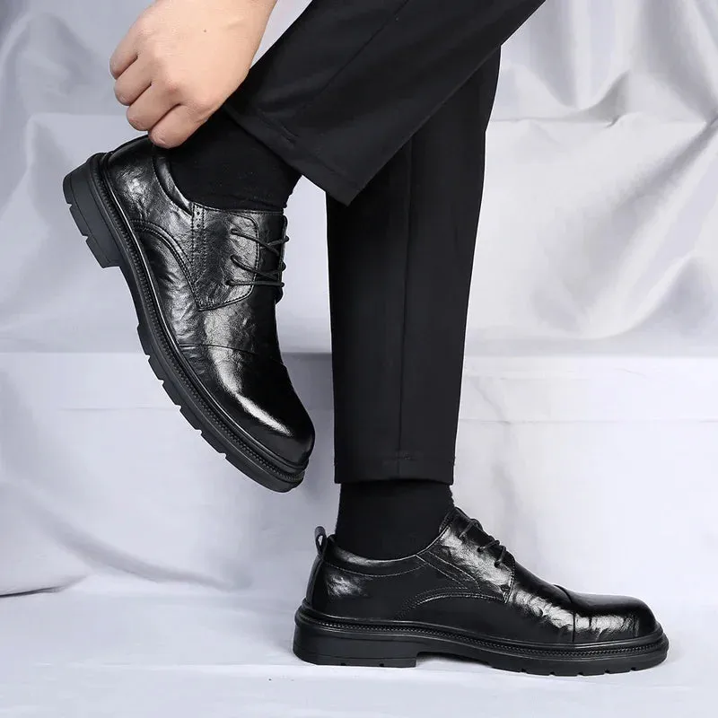 Henry Collins Leather Derby Shoes