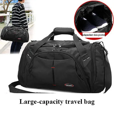 High Quality Portable Large Capacity Oxford Canvas Sports Bag Unisex Water Resistant Sports Bag
