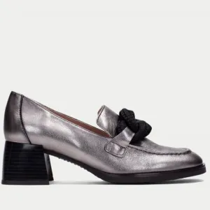 Hispanitas HI243703 Milan Block Loafer-SILVER