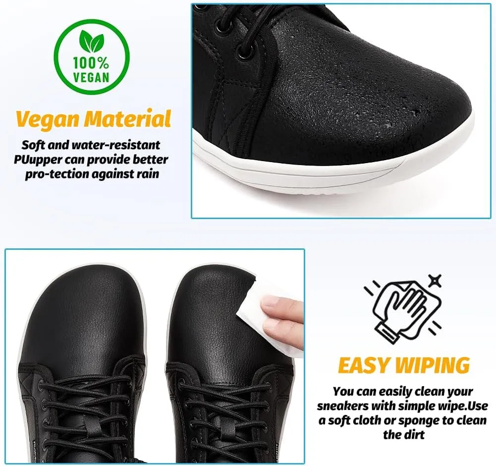 HOBIBEAR Womens Mens Wide Minimalist Barefoot Sneakers Zero Drop Slip on Shoes Lightweight Comfortable