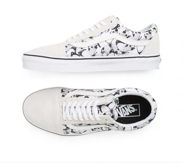 Hot-ticket item | OLD VANS WHITE BLACK (BUTTERFLY) TRUE 7月24日 support | SKOOL