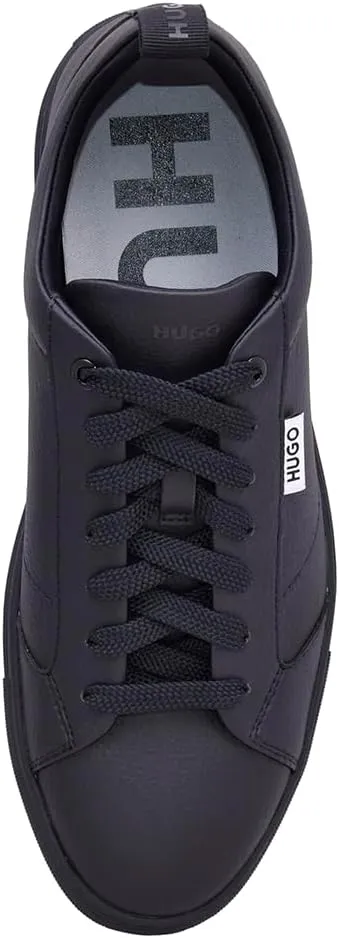 HUGO Men's Morrie Low Cupsole Grainy Sneaker
