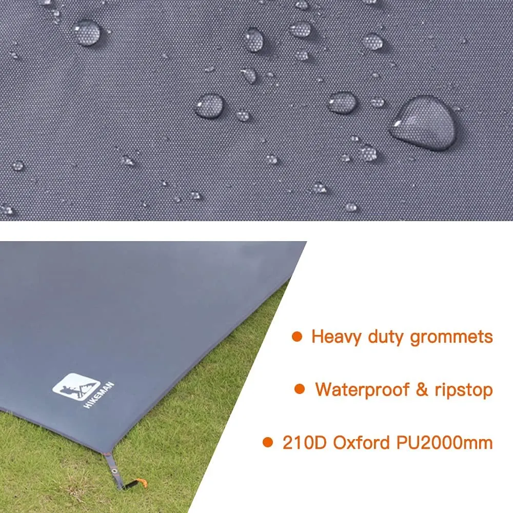 HXBER Waterproof Camping Tarp Thicken Picnic Mat Durable Beach Pad Multifunctional Tent Footprint Sun Canopy Ground Sheet for Hiking Traveling Backpackin
