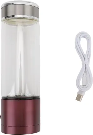Hydrogen Water Bottle, 1200PPB 350ML Rapidly Generate Easy to Use with One Touch Great Present for Family and Friends