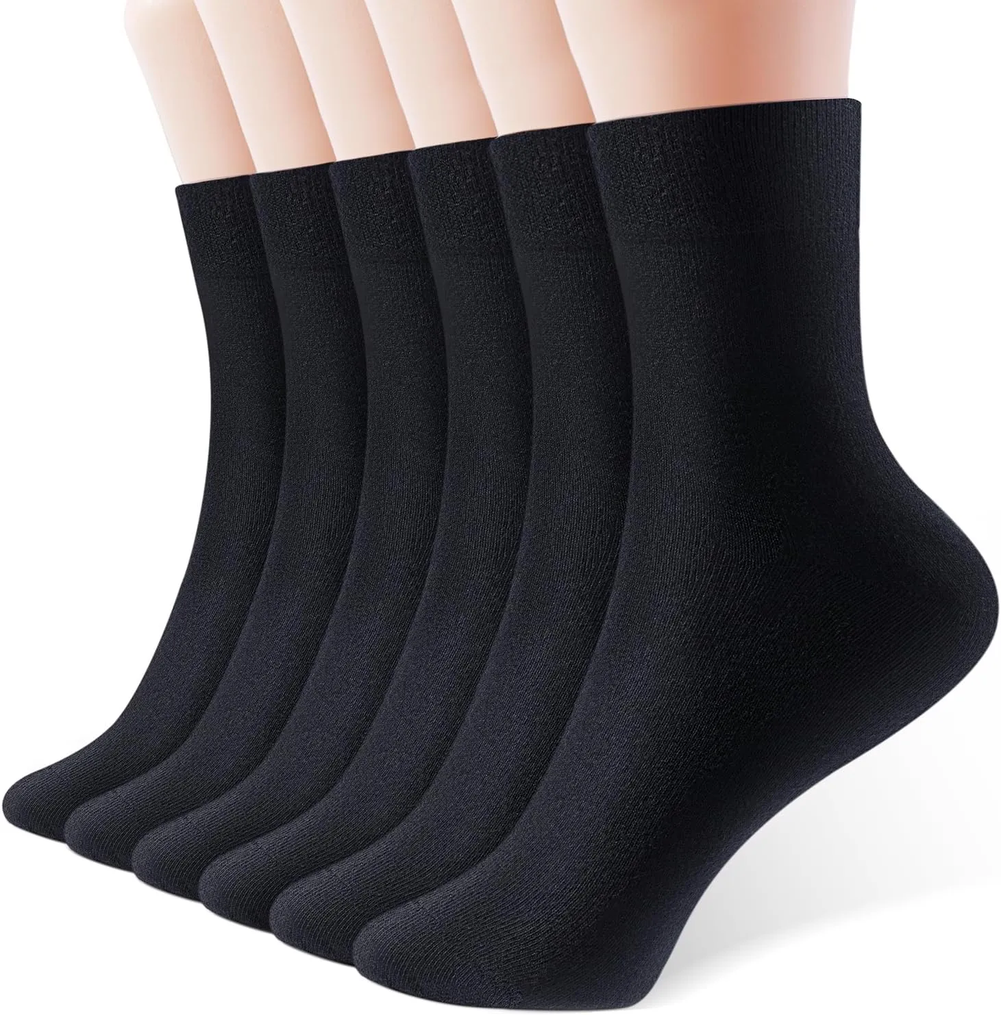 IDEGG Women's Crew Socks Soft Cotton Athletic Running Casual Dress Socks Above Ankle Crew Socks