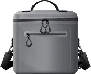 Insulated Cooler Bag, 8/16/30 Can Collapsible for Lunch Coolers for Picnic, Beach, Work, Trip - Soft Ice Coolers Bags with Zipper Foldable Portable Stands Upright