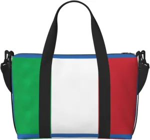 italy flag Personal Item Travel Bags for Women - Durable Travel Duffel Bags, Gym Bags for Overnight Trips