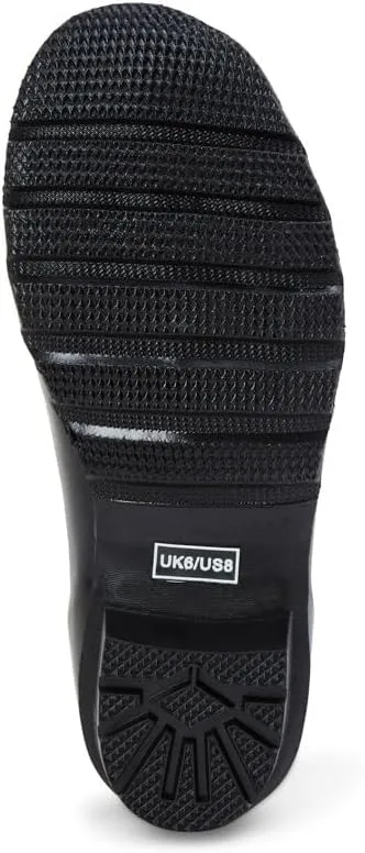 Jileon Womens Ankle Height Waterproof Rubber Rain Boots - Designed For Wide Feet & Wide Calves - Easy to Slip on and Off
