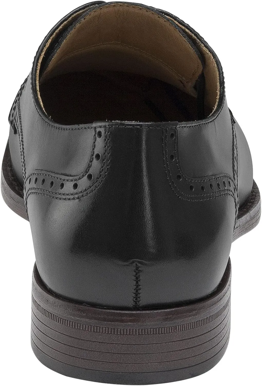 Johnston & Murphy Men’s Lewis Cap Toe Oxford Shoe - Memory Foam Cushioning, Nappa Leather & Soft Textile Lining, Rubber Outsole