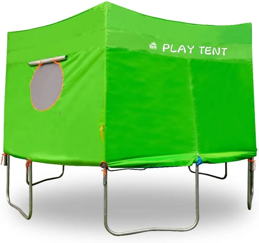 Jump Tastic Trampoline Trampoline Tent, Trampoline Tent with Waterproof Light, Premium Oxford with Sunscreen Coating Trampoline Tent Cover Fit for 12 ft 14 ft 15 ft Trampoline-6 Straight Pole