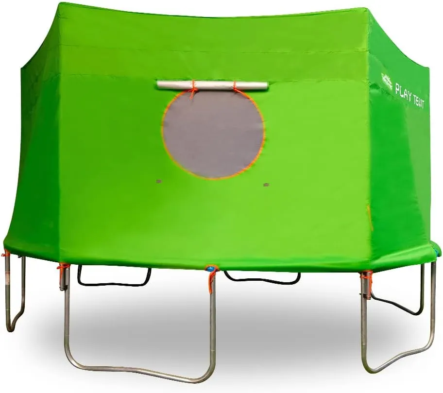 Jump Tastic Trampoline Trampoline Tent, Trampoline Tent with Waterproof Light, Premium Oxford with Sunscreen Coating Trampoline Tent Cover Fit for 12 ft 14 ft 15 ft Trampoline-6 Straight Pole