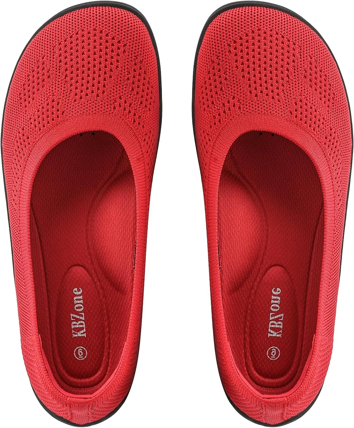 KBZone Women's Flats Slip on Ballet Flats Wide Toe Box Comfortable Walking Shoes