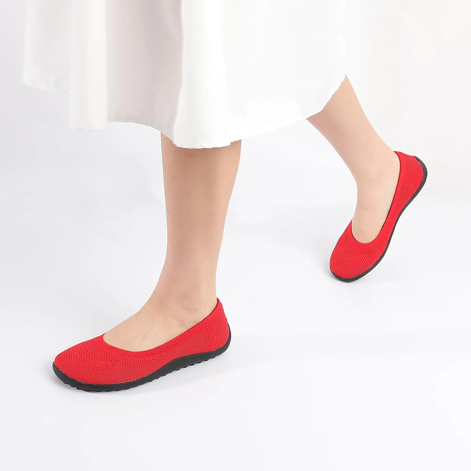 KBZone Women's Flats Slip on Ballet Flats Wide Toe Box Comfortable Walking Shoes