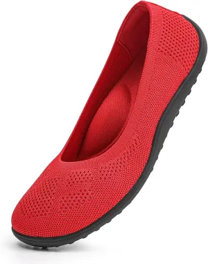 KBZone Women's Flats Slip on Ballet Flats Wide Toe Box Comfortable Walking Shoes