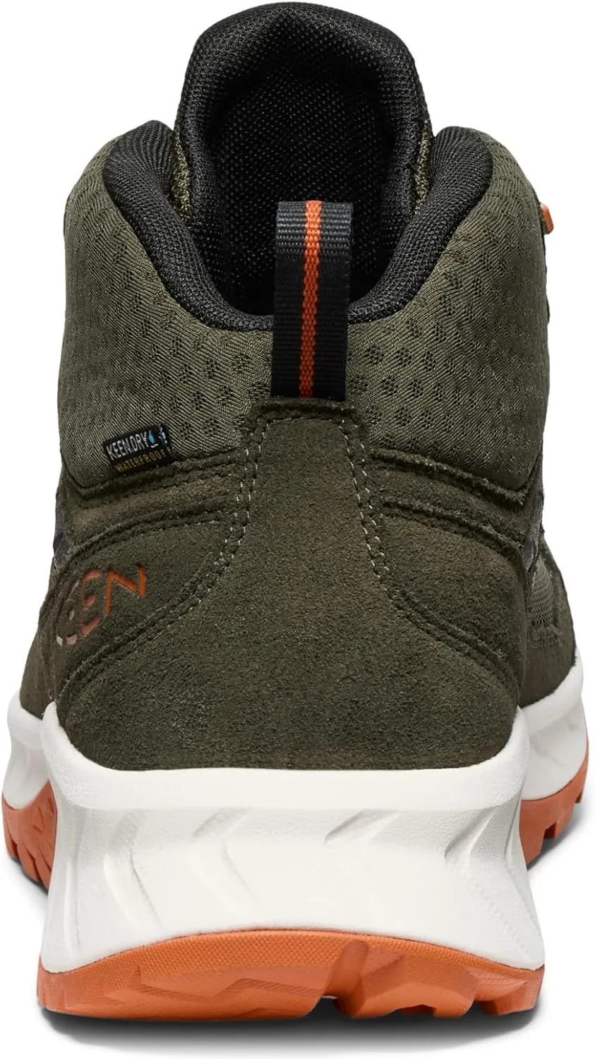 KEEN Men's Hightrail Mid Height Durable Lightweight Breathable Leather Waterproof Hiking Boots