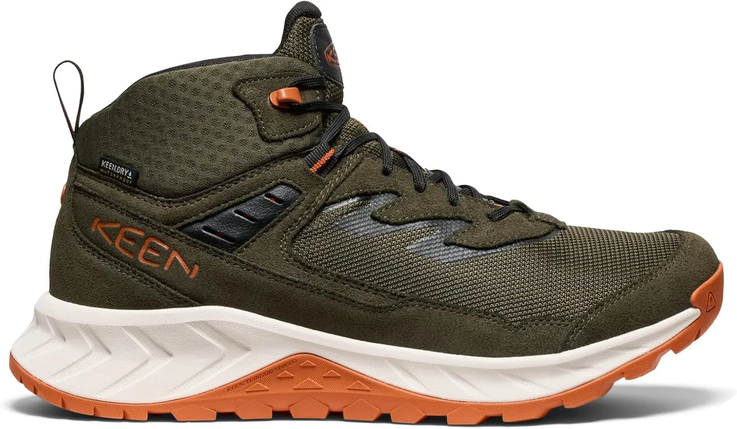 KEEN Men's Hightrail Mid Height Durable Lightweight Breathable Leather Waterproof Hiking Boots