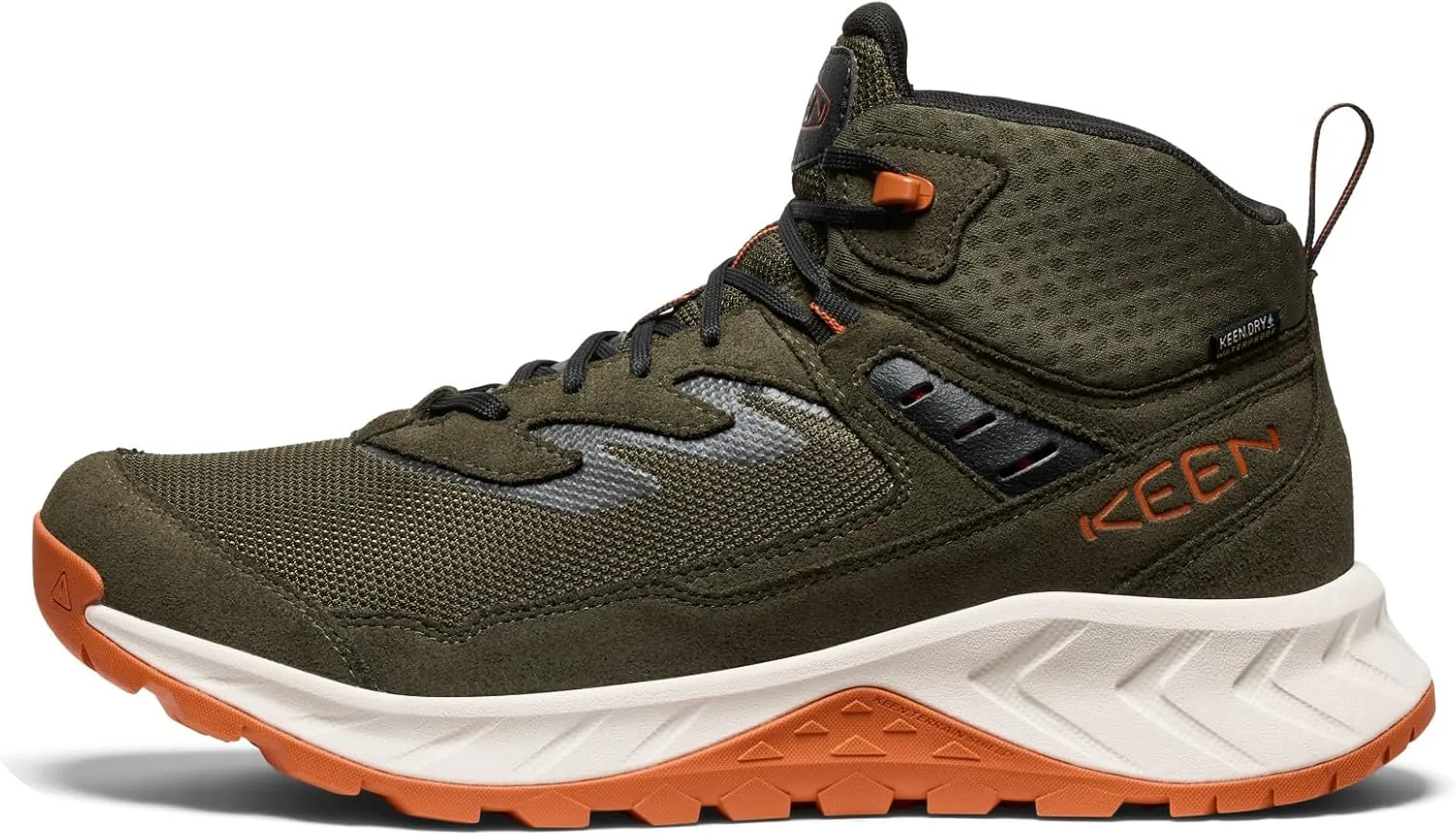 KEEN Men's Hightrail Mid Height Durable Lightweight Breathable Leather Waterproof Hiking Boots