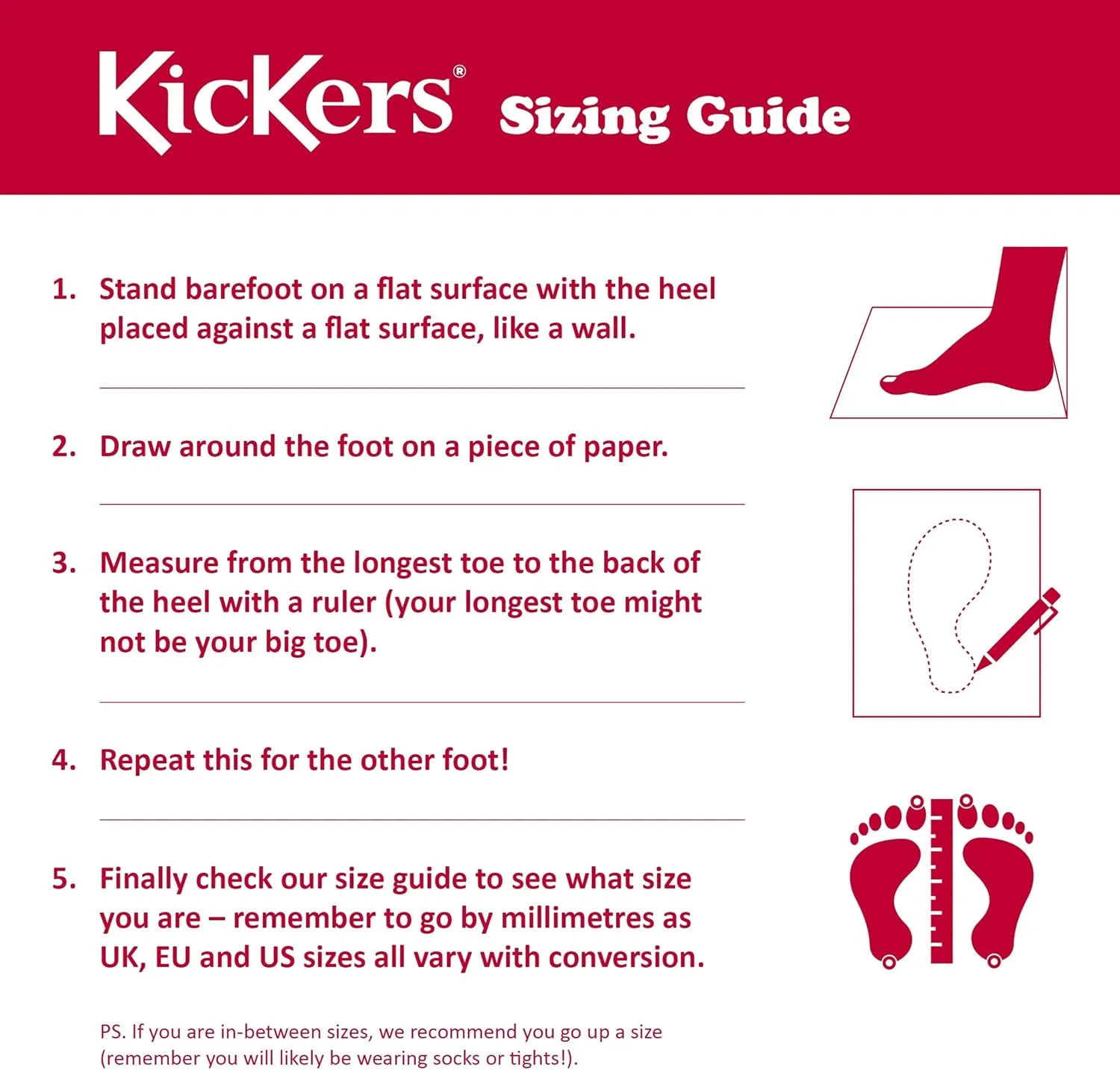 Kickers Men's Derby Leather School Shoes