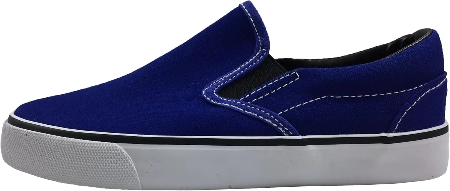 Kid's Classic Slip On Canvas Sneaker Skater Shoes