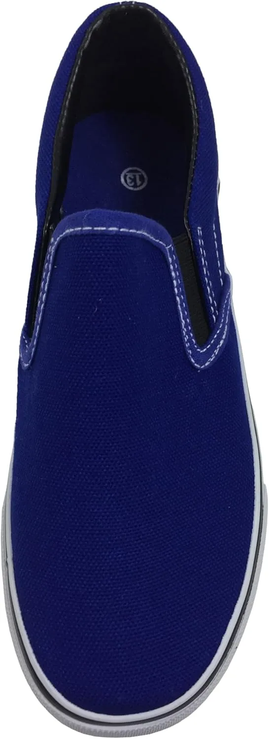 Kid's Classic Slip On Canvas Sneaker Skater Shoes