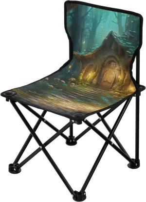 Kigai Folding Camping Chair Heavy Duty Chair Ultralight Compact Portable Beach Chair for Outdoor Camp, Hiking, Travel, Beach, Sporting Event and Picnic, Huts in Forest