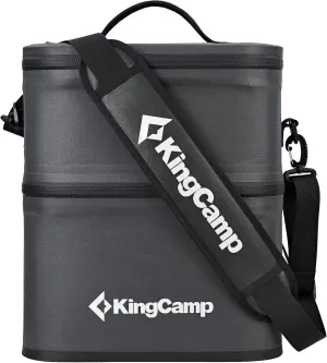 KingCamp Double Layer Cooler Bag Insulated Leak Proof Soft Cooler Bag Lightweight Portable Camping Cooler for Beach Picnic Lunch Hiking Travel Keep Ice 48 Hours Soft Sided Cooler Bag