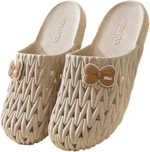 Korean Y2K Easy-Slip-on | Ins Home Trendy Hole Shoes for Every Scene | Clogs with Kawaii Bow Knots | Anti-Slip Sole Slippers for Bathroom Safety | OOTD Gift for Girls & Women