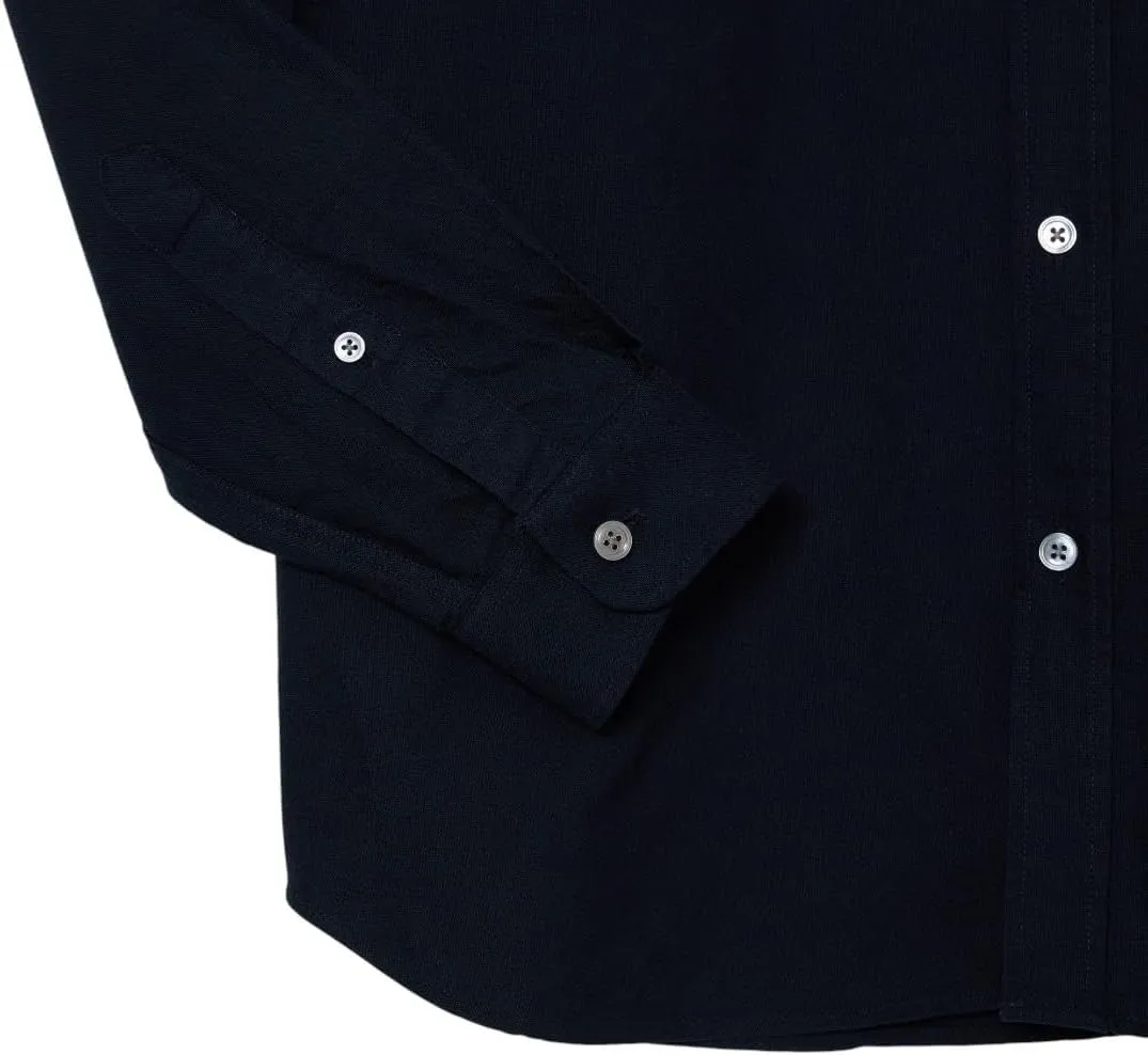 Lacoste Mens Long Sleeve Regular Fit Button Down Solid Oxford Shirt