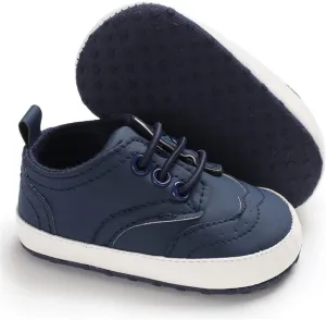 LAFEGEN Baby Boys Girls Classic PU Leather Loafers Soft Sole Oxford Dress Shoes First Walking Flat Moccasins Casual Sneaker