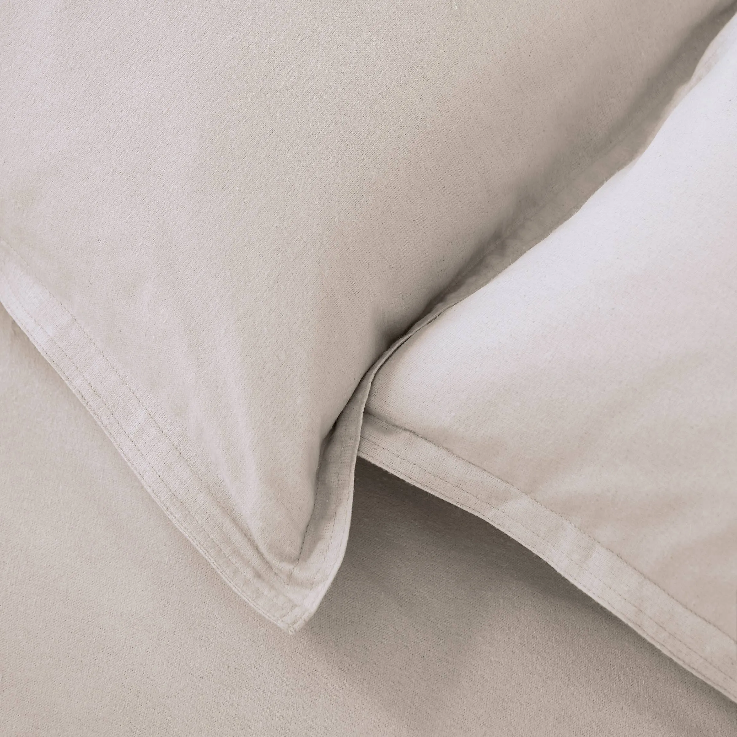 Laila Brushed Cotton Oxford Pillowcase, Linen