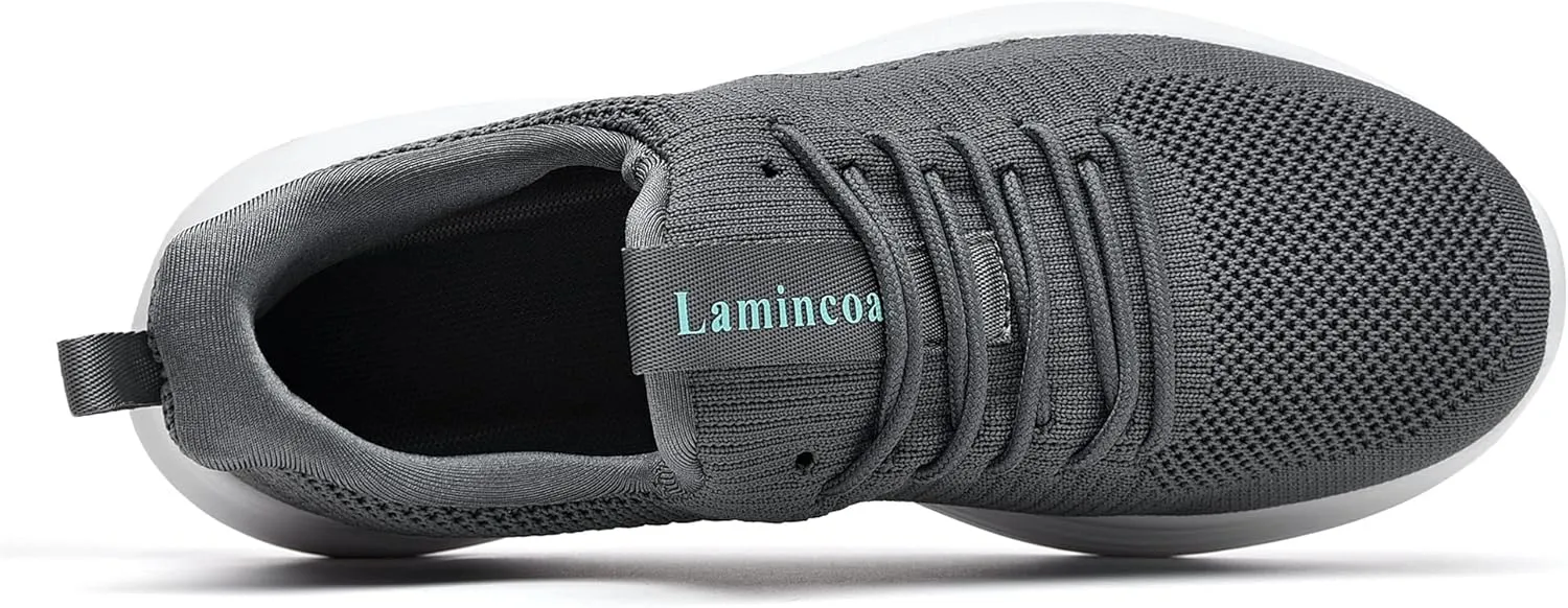 Lamincoa Womens Walking Shoes Slip On Lightweight Memory Foam Cheer Sneakers for Tennis Gym Running Workout Yoga