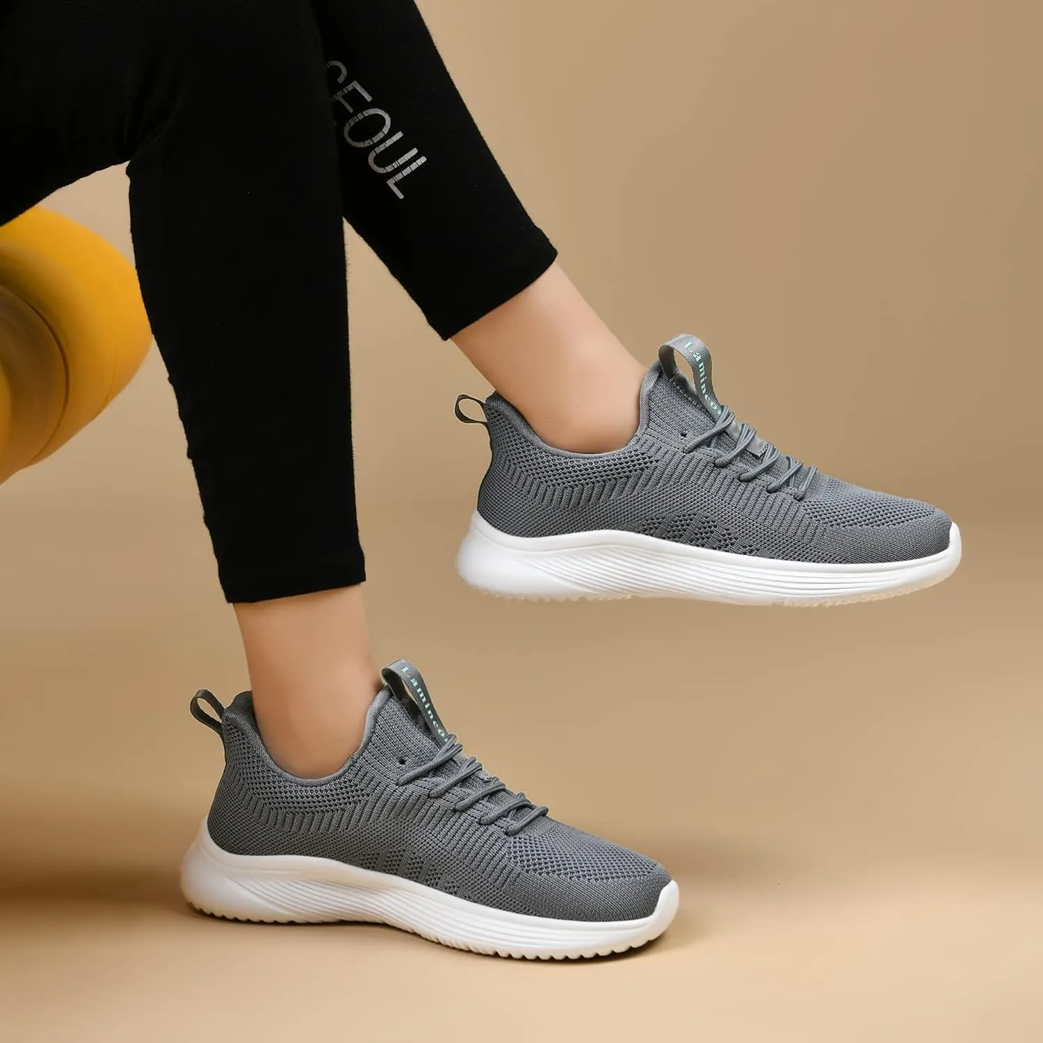 Lamincoa Womens Walking Shoes Slip On Lightweight Memory Foam Cheer Sneakers for Tennis Gym Running Workout Yoga