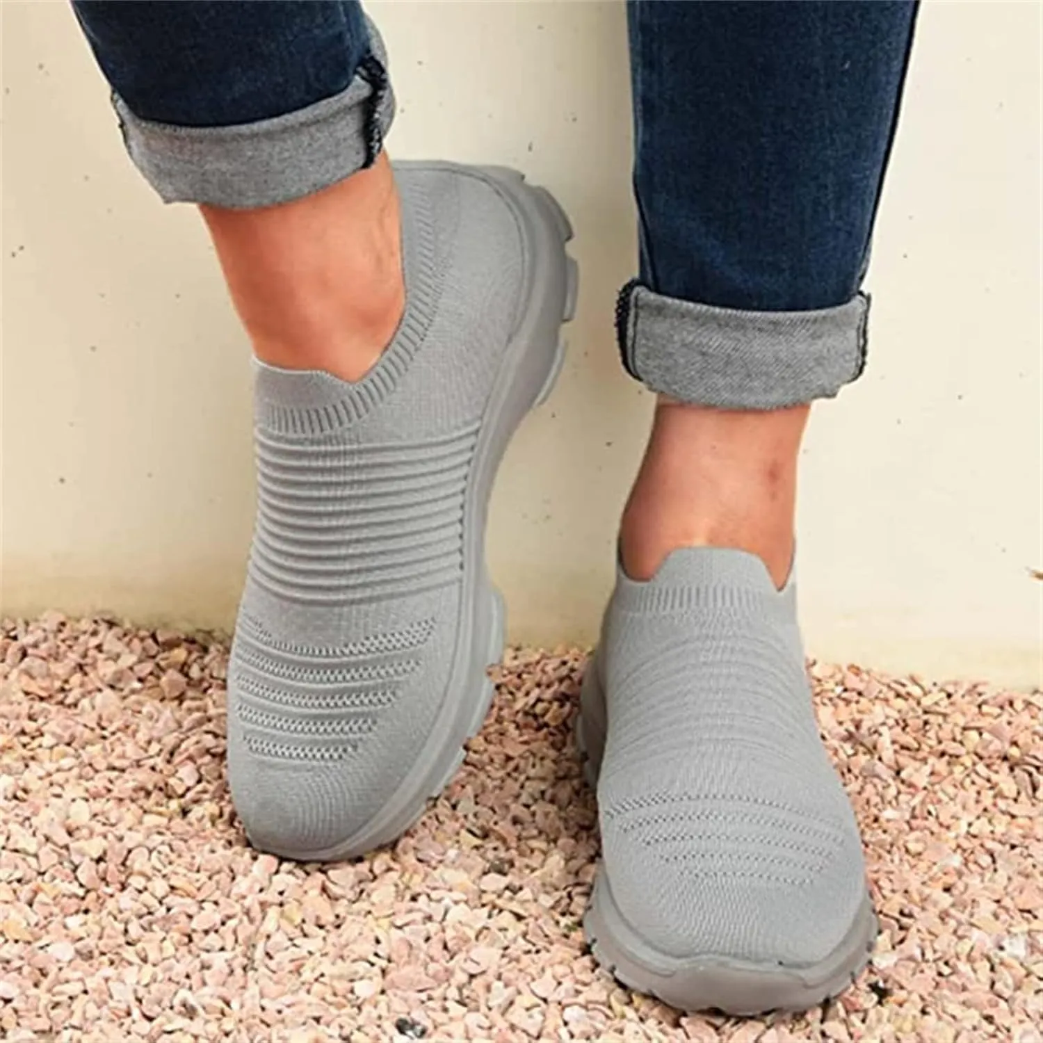 Lausiuoe Sneakers For Women Walking Shoes Comfortable Fashion Sneakers Breathable Casual Comfortable Lightweight Shoes