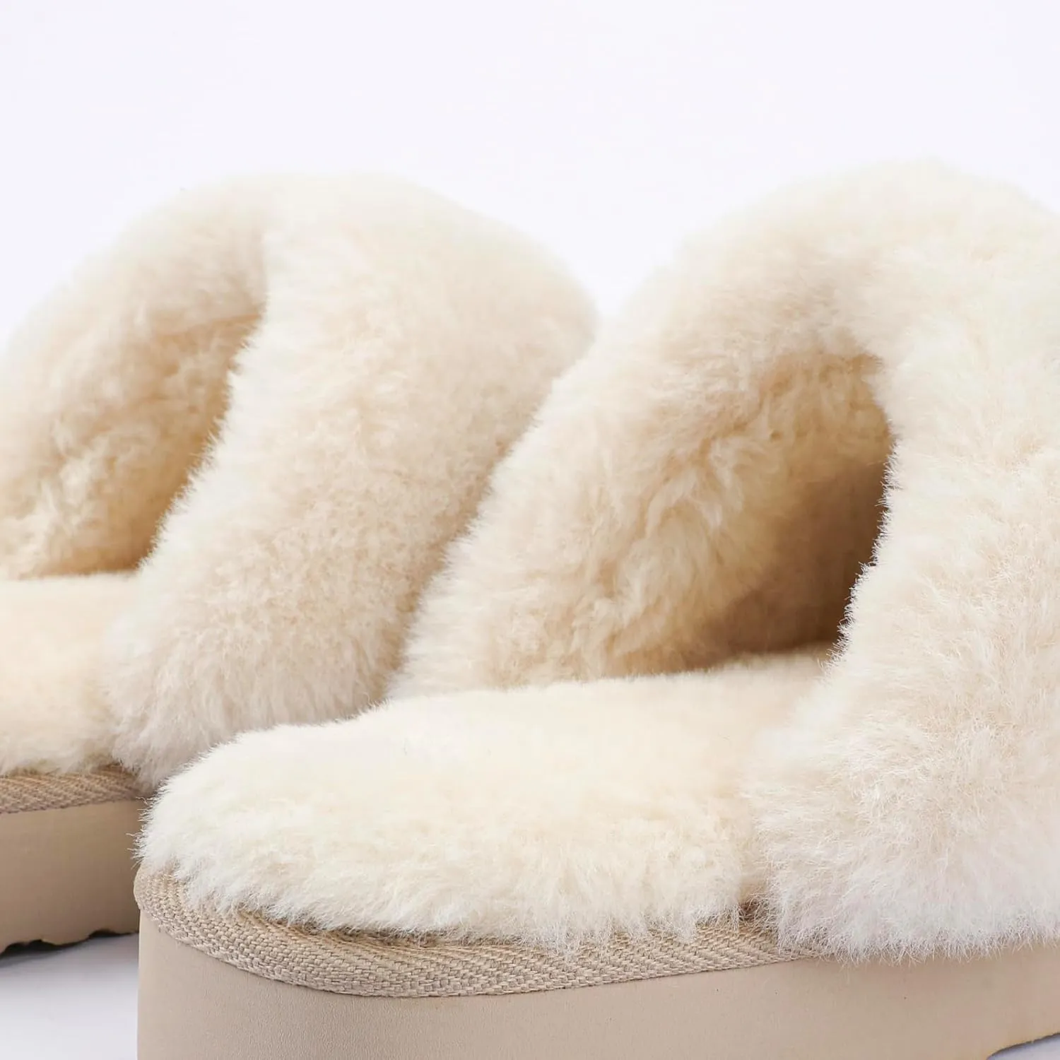 LazyStep Women's Fuzzy House Slippers, Slip on Warm Indoor and Outdoor House Shoes