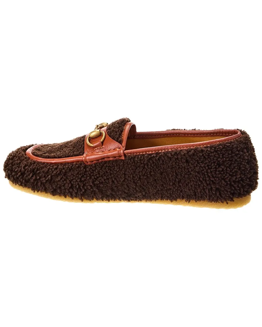 Leather & Gucci 5-star rated Limited time Loafer Shearling
