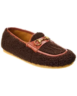 Leather & Gucci 5-star rated Limited time Loafer Shearling