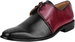 LIBERTYZENO Mens Lizard Print Genuine Leather Adults Lace Up Oxford Dress Shoes for Easter Gift