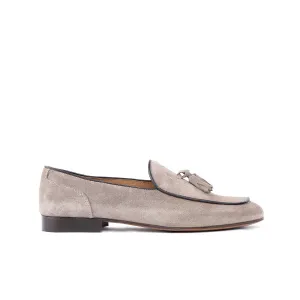 Loafer lux mocassino uomo in camoscio fondo cuoio