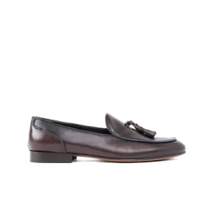 Loafer lux mocassino uomo in pelle fondo cuoio