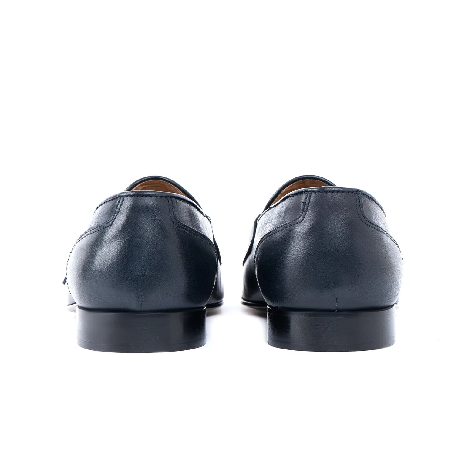 Loafer lux mocassino uomo in pelle fondo cuoio