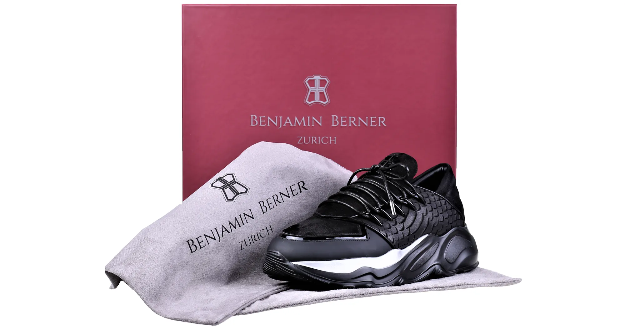 LOW-TOP BNJ PHOENIX RUNNER BLACK PYTHON CUT-MATT NAPPA