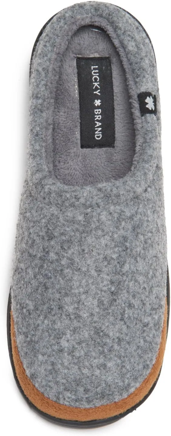 Lucky Brand Boy's Fleece Clog Micro Suede Tab Slippers – Comfortable and Cozy Footwear for Boys