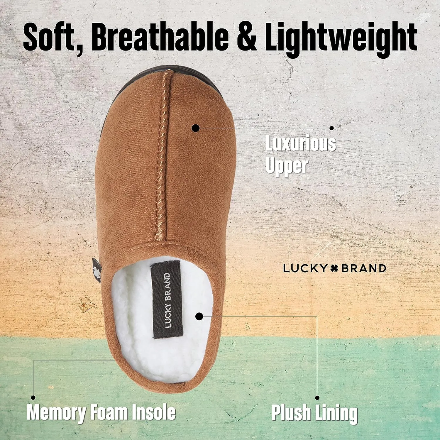 Lucky Brand Boy's Fleece Clog Micro Suede Tab Slippers – Comfortable and Cozy Footwear for Boys