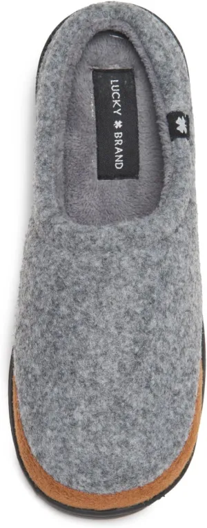 Lucky Brand Boy's Fleece Clog Micro Suede Tab Slippers – Comfortable and Cozy Footwear for Boys