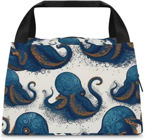Lunch Bag, Tentacles Octopus Print Insulated Lunch Bag Thermal Lunch Tote Durable Lunch Bag Lightweight Lunch Bag Picnic Bag