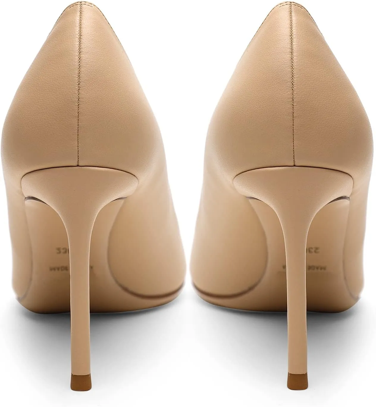 Lutalica W Women's Classic Pointed Toe Slip On 3.5 Inches Basic Medium High Heel Pumps Shoes for Work Party Wedding