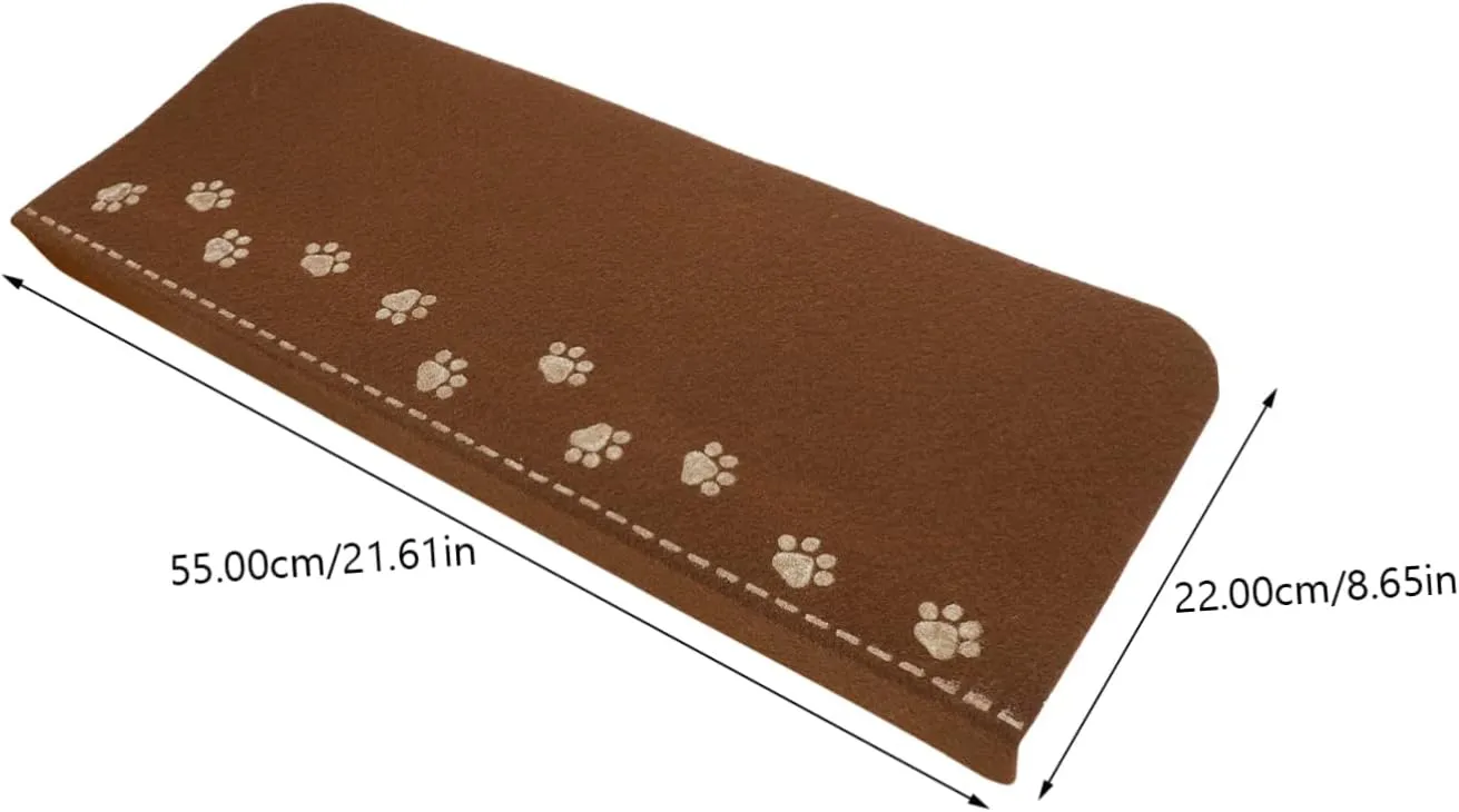 MAGICLULU 3pcs Stair Mat Rug Bear Claw Pattern Non-Slip Safety Stairs Treads for Home Easy to Clean