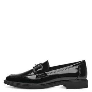 MARCO TOZZI - 24205-018 FLAT LOAFER - BLACK PATENT